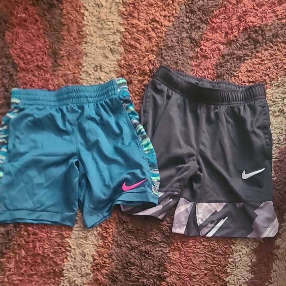 Nike Kids Shorts Set - Teal and Dark Gray